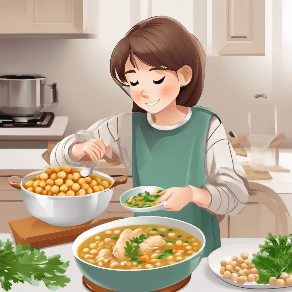 How to make protein rich chicken chickpea soup at home